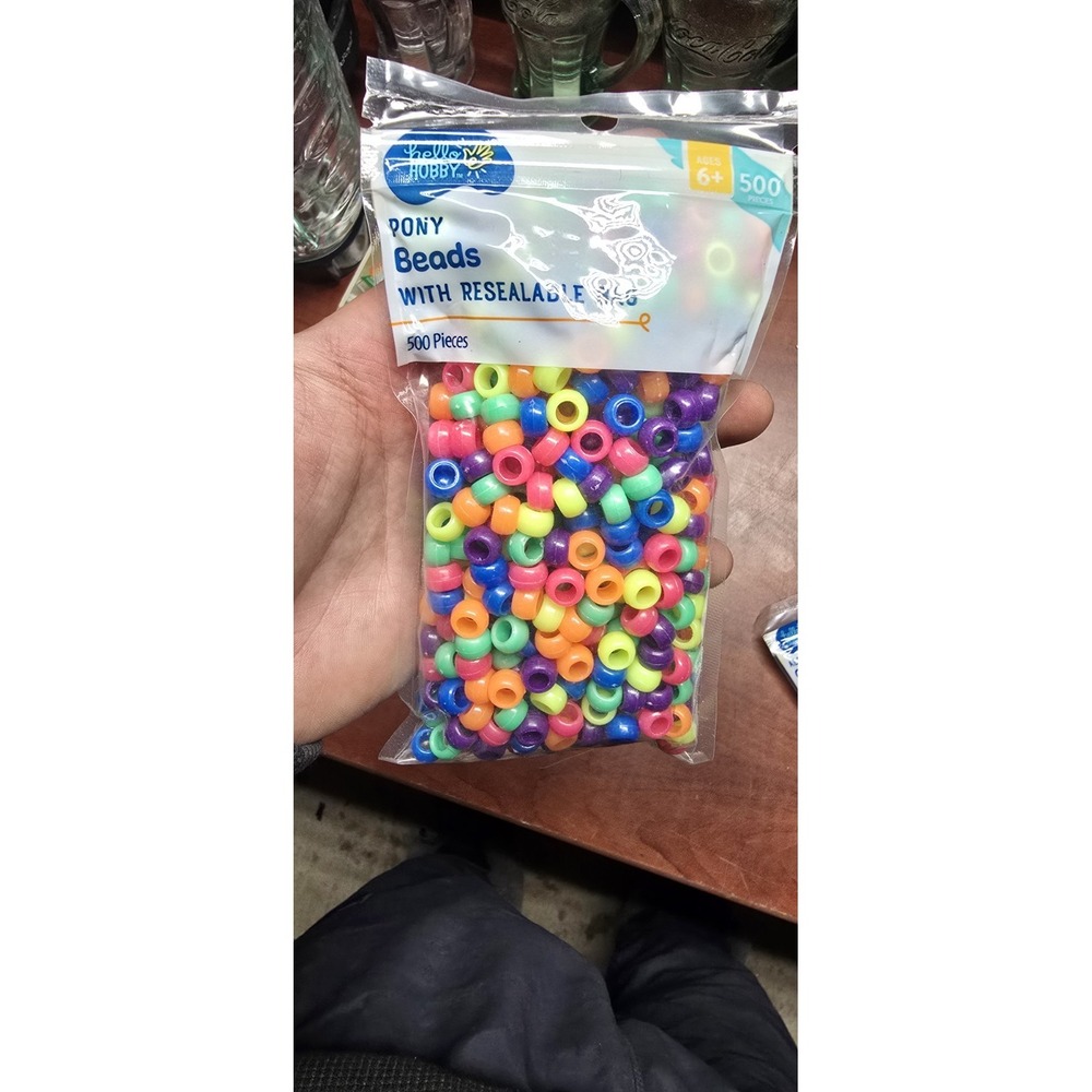 Hello Hobby Neon Pony Beads.